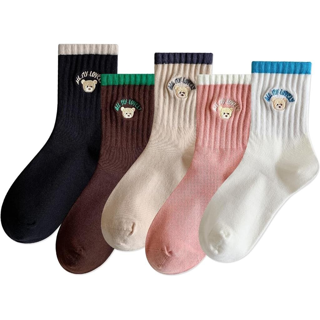 IIG 3-6 Cặp Tất Cotton Nữ, Họa Tiết Động Vật Ngộ Nghĩnh
