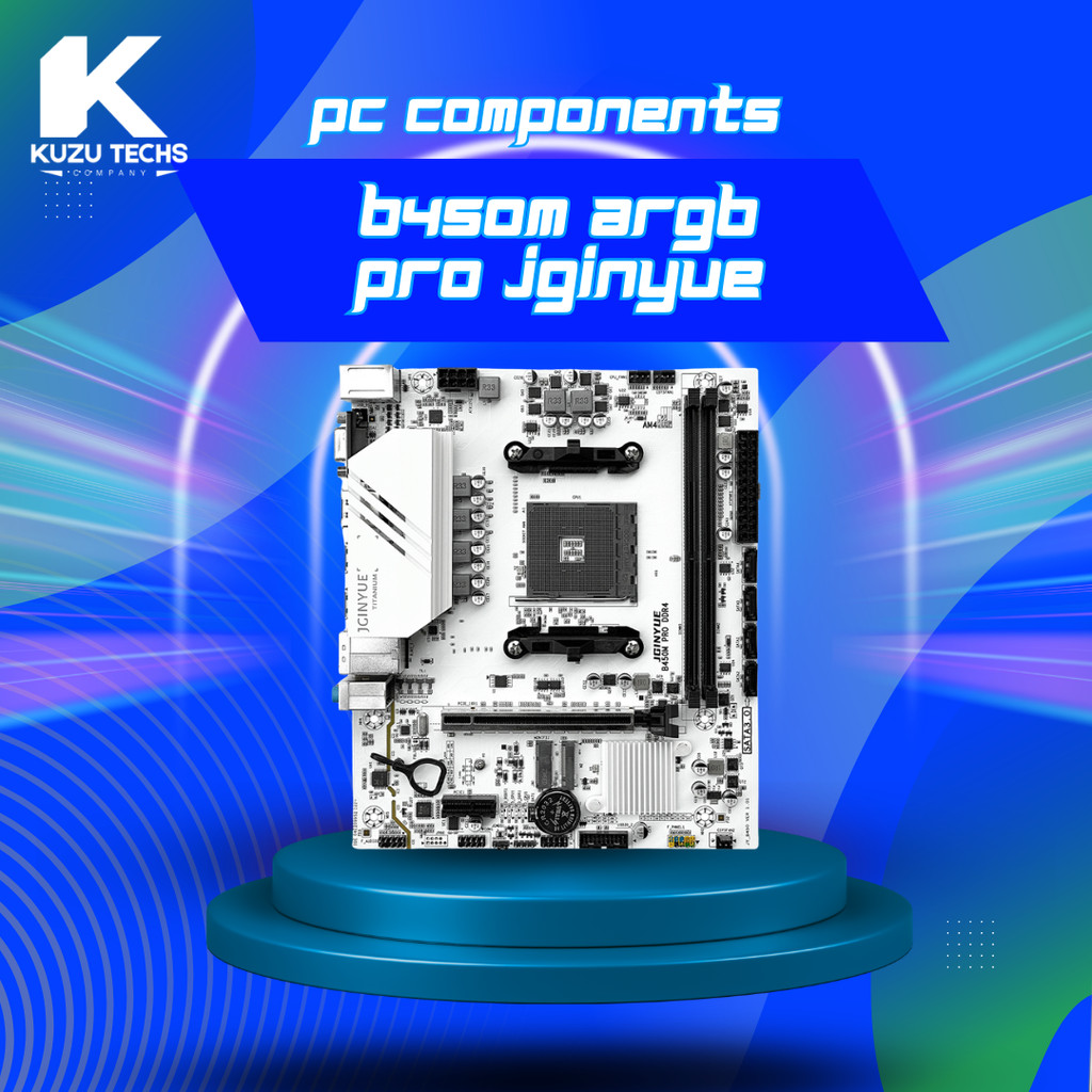 [Kuzu Techs] Mainboard AMD JGINYUE B450M Pro | Socket AM4 | 2x DDR4 | Form m-ATX | , Bảo Hành 3 Năm 