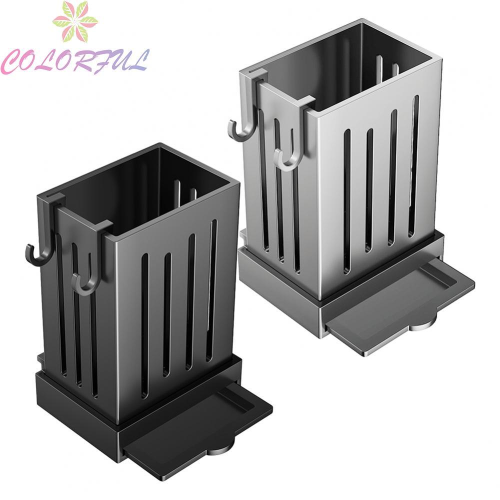 Sturdy Plastics Wall Mounted Drying Rack for Kitchen Utensils Cutlery Organizer