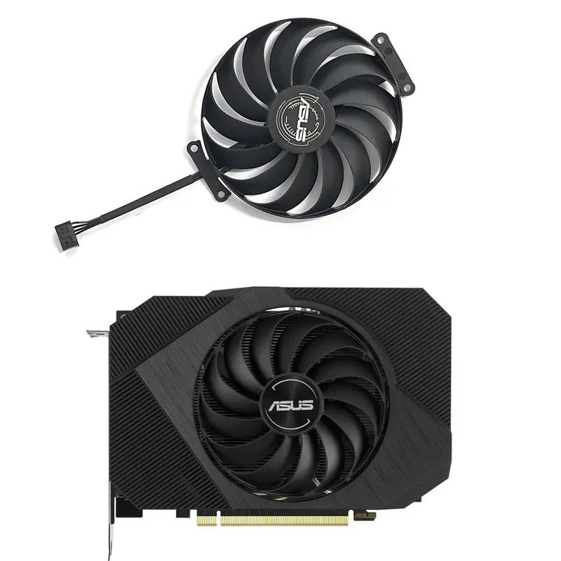 95mm 6 chân T129215SU CF1010U12D T129215Quạt làm mát card đồ họa BU Asus GTX1650 RTX3050 3060 Phoeni