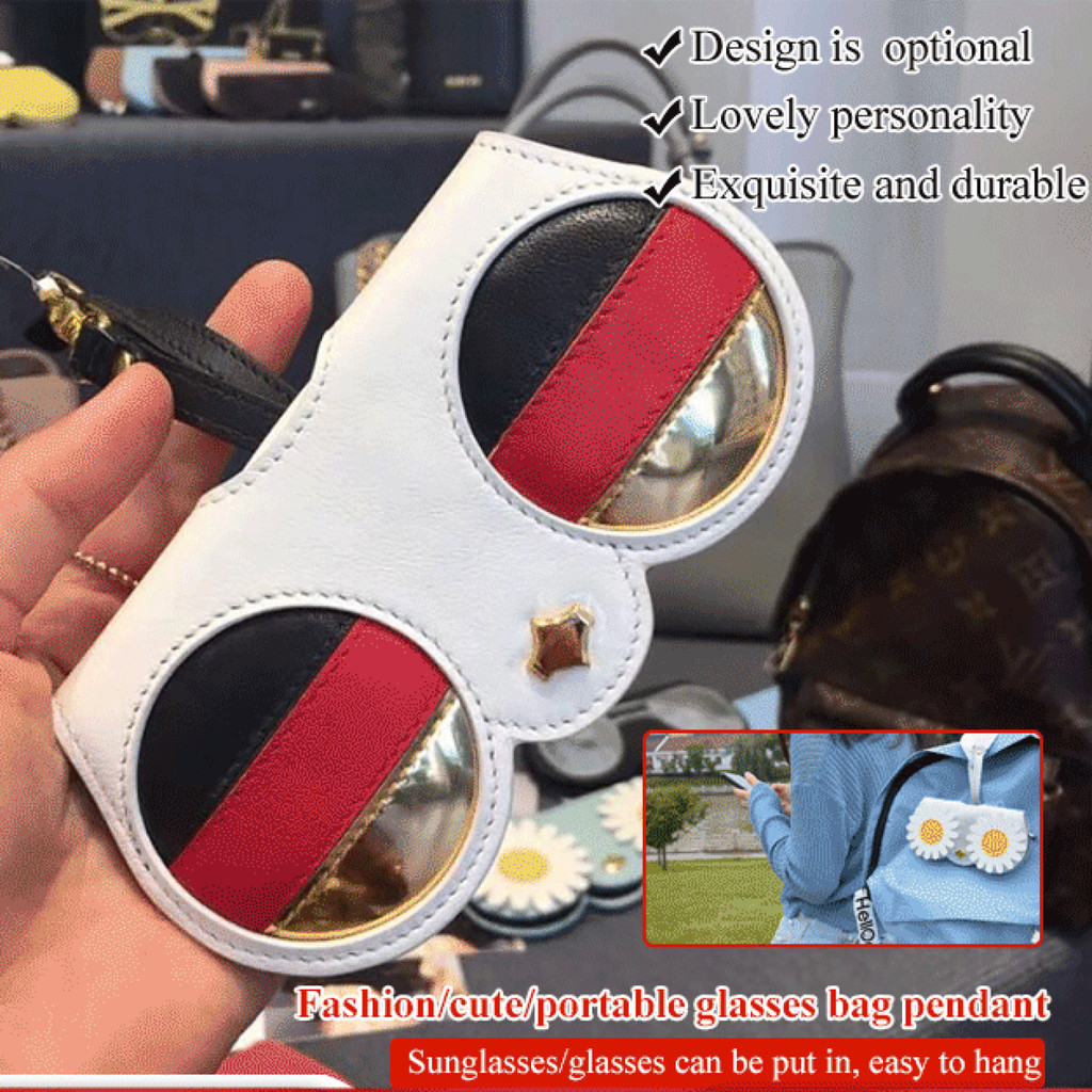 [Lightweight & Portable]【 Viral】Portable Cute Funny PU Eyewear Case For Sunglasses/Glasses - Durable