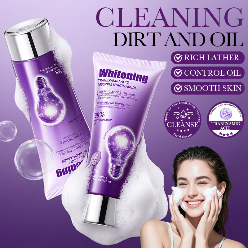 Tranexamic Acid Aurora Brightening Cleanser 100g Làm sạch sâu Dưỡng ẩm Hydrating Amino Acid Cleanser