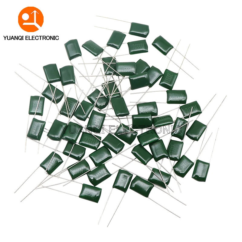 Bộ 50 630V Polyester Phim Tụ Điện 102 152 103 223 333 473 2J102J 2J152J 2J222J 2J472J 2J682J 2J103J 