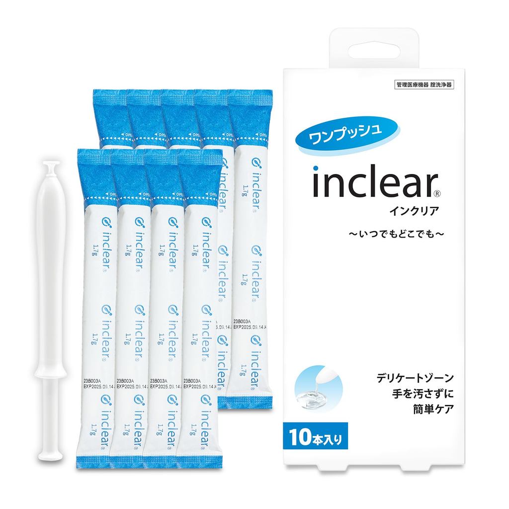 Chính hãng Hanamisui Máy tưới tiêu âm đạo InClear 10 miếng Chứng nhận thiết bị y tế Chăm sóc tinh tế