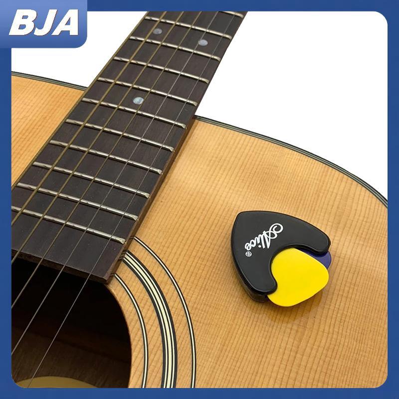 BJA Guitar Pi Giá Đỡ Nhựa Plectrum Hộp Đựng Trung Gian Lưu Trữ Tự Dính BJA