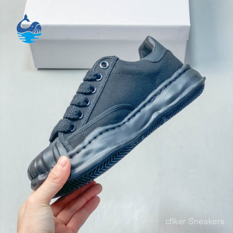 Giày MMY Mihara Yasuhiro Wayne Original Sole Leather Low retro dissolving casual sneaker chính hãng