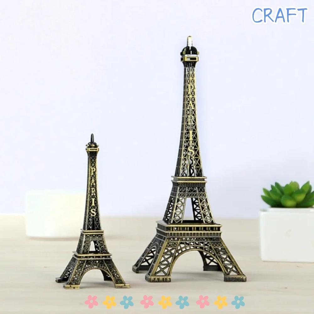 Mô hình tháp Eiffel CRAFT, Tượng tháp Eiffel kim loại 7 kích cỡ, Thiết kế tinh tế bằng đồng có hộp Đ