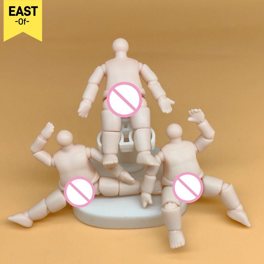 EASOF Hình Búp Bê, Búp Bê Anime PVC Cơ Thể Búp Bê, Bền Nhiều Khớp Chiều Cao 6.3 cm Mini Body Phần Ch