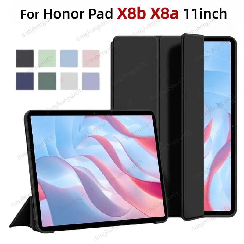 Dành Cho Honor Pad X8b 11 Inch 2026 NDL2-W09 X8a 11 "2024 Vỏ Bảo Vệ NDL-W09 Ba Gấp Silicon Mềm Đứng 