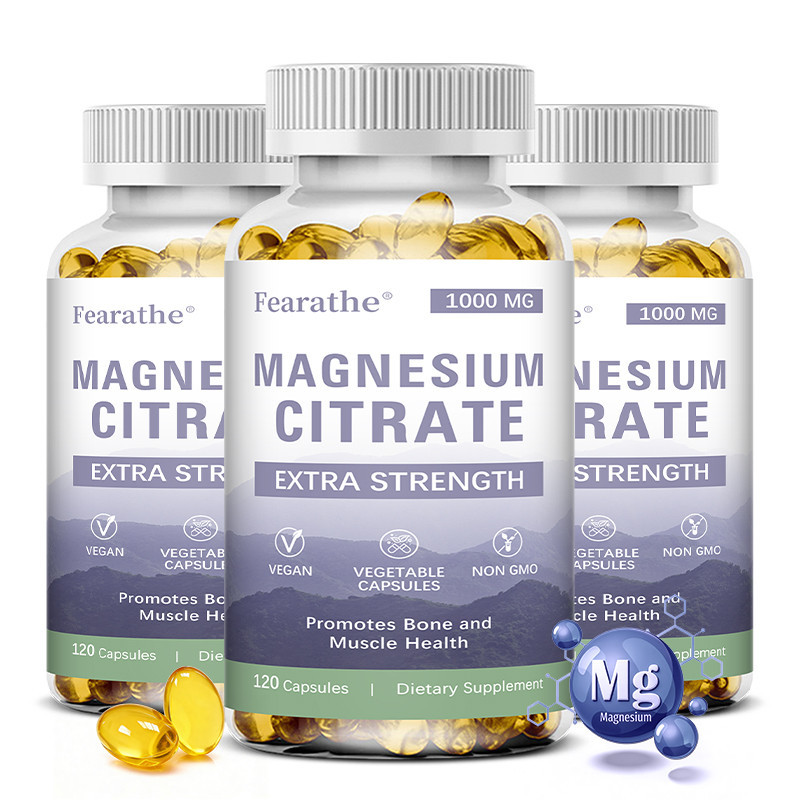 Viên Nang Bổ Sung Magie Citrate Fearathe Hỗ Trợ Sức Khỏe Hệ Thần Kinh, Tim Mạch Và Tiêu Hóa