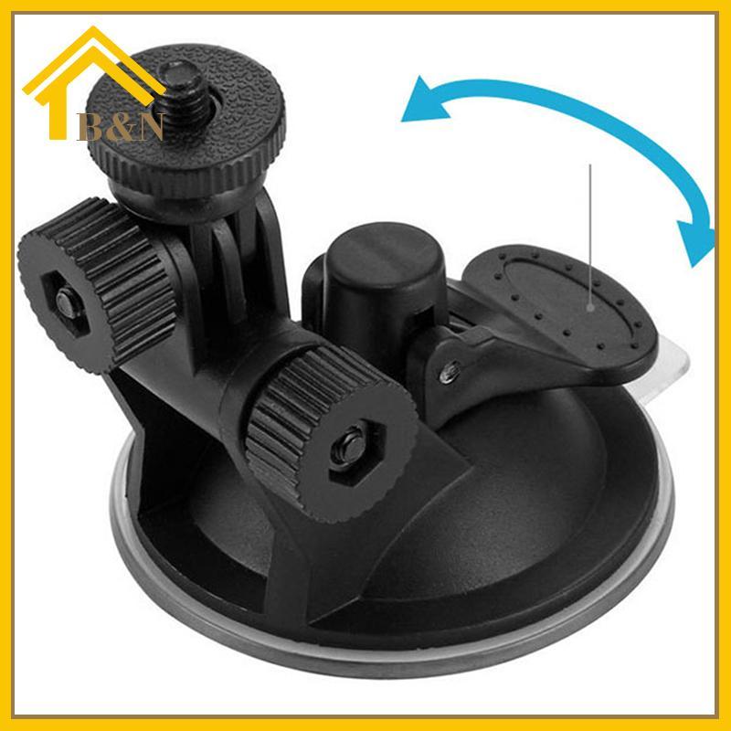 HER Camera Hành Động Mini Hút Cốc Giá Đỡ Kính Chắn Gió Ô Tô Giá Đỡ Camera Adapter Xoay 360 Độ Phụ Ki