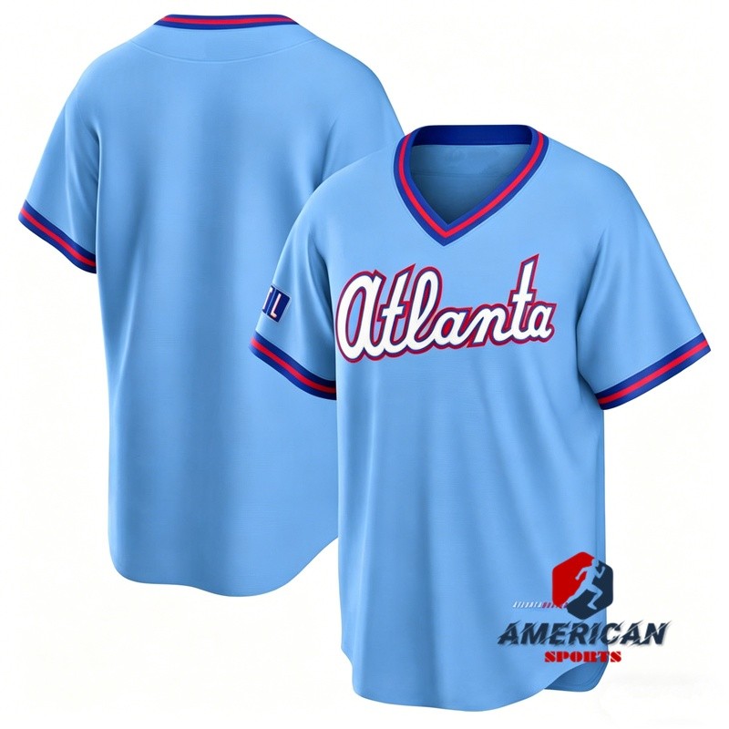 Áo đấu Atlanta Braves màu xanh nhạt 2026 cho nam
