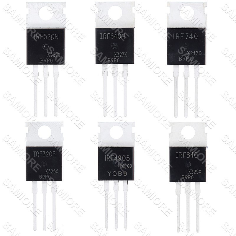 10 Cái / lốc IRF520N / IRF640N / IRF740 / IRF840 / IRF3205 / IRF4905 / IRFZ44N Power MOSFET P- / N-C