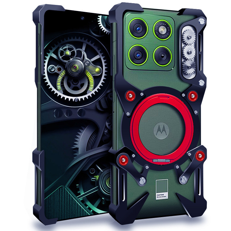 Ốp Lưng Kim Loại Từ Tính Cho Moto Edge 70 Edge 60 50 Pro 60 50 fusion Neo Case Không Vành Xoay 360 Đ