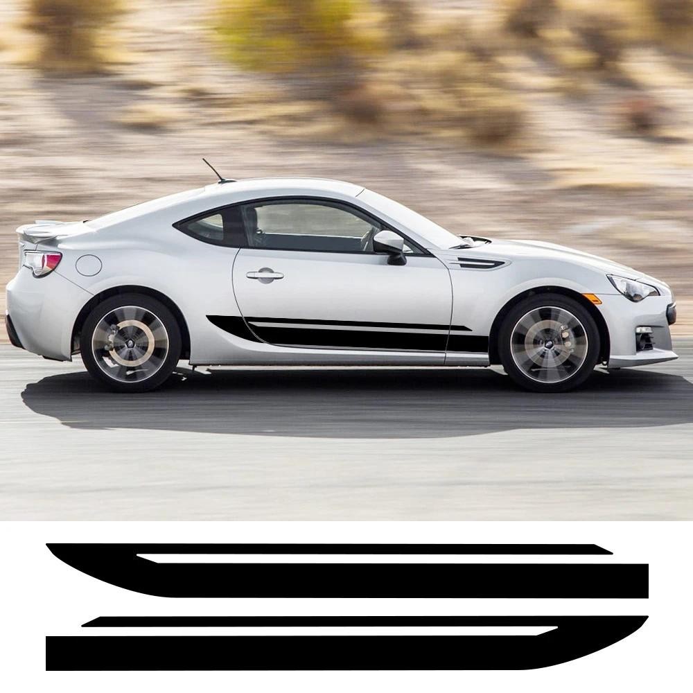 2 Chiếc Xe Bên Cửa Thân Dán Cho Subaru BRZ STI Toyota 86 GT86 GR86 Đua Sọc Phong Cách Vinyl Phim Đề 