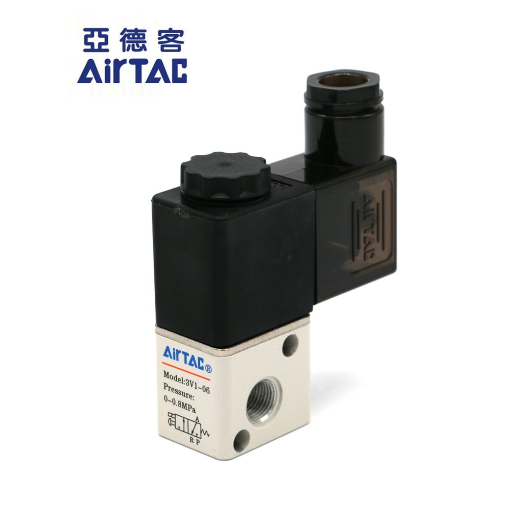 AIRTAC Van điện từ Yadeke chính hãng 2-Bit 3-Pass 3V106A 3V106B / 3V1-06 DC24V