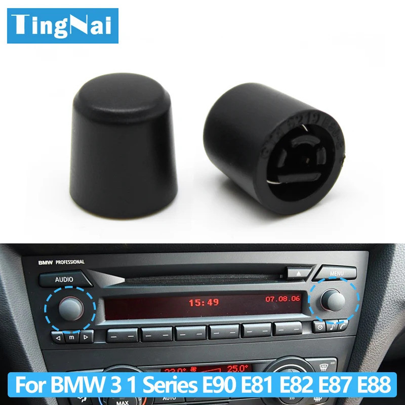 HB Đài Phát Thanh Xe Hơi CD Nút Âm Lượng Núm Cho Xe BMW 3 1 X1 Z4 Series E90 E81 E82 E87 E88 E84 E89