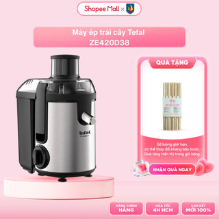 Máy ép trái cây tefal ze420d38 - công suất 400w - dung tích chứa bã 0.95 lít - hàng chính hãng