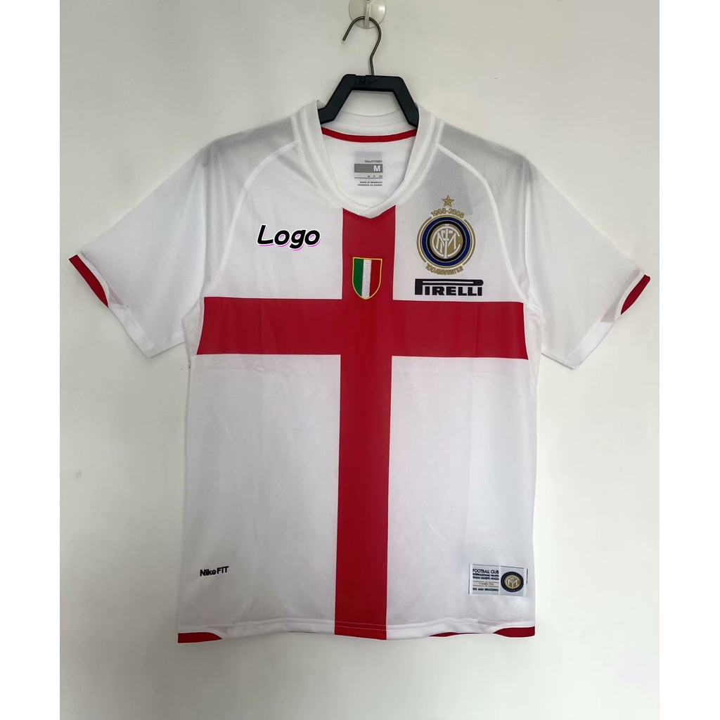 Áo sơ mi bóng đá ngắn tay sân khách Inter Milan 2007 / 08 Inter Milan Retro Edition