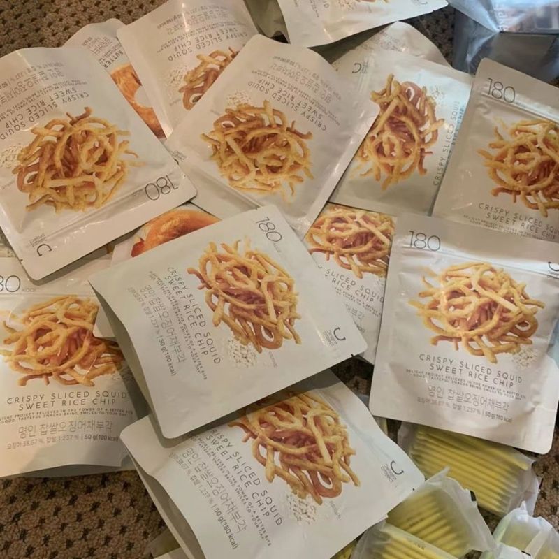 Hàn Quốc oliveyoung Low-Calorie Low-Fat Healthy Bagel Chips Jennie Brownie Thớt Mực 4.30