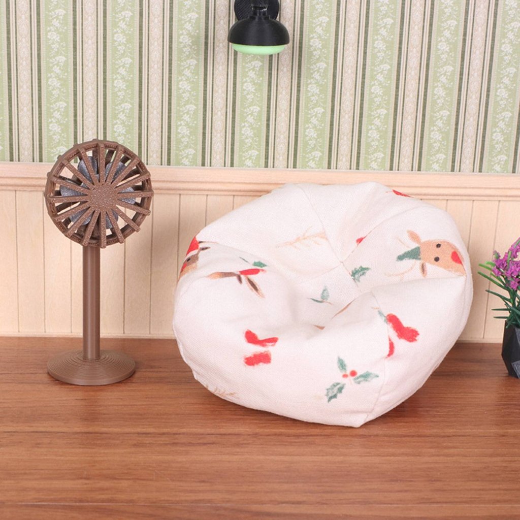 Bộ túi đậu và quạt thu nhỏ Scene Prop Phụ kiện búp bê cho người sưu tập