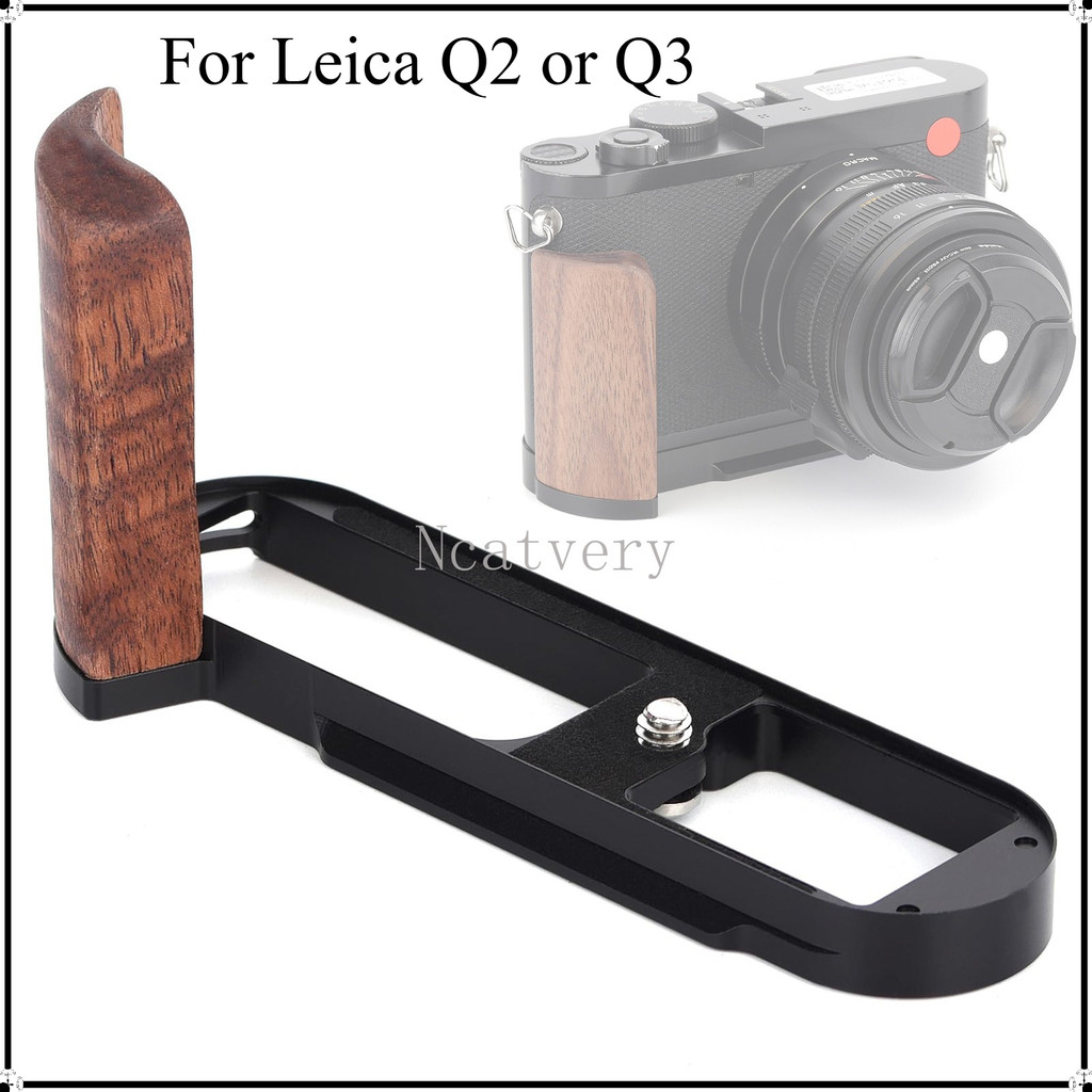 Tay Cầm Tấm QR Cho Máy Ảnh Leica Q2 Q3 Arca Chân Máy Giá Đỡ Tay Cầm Bằng Gỗ Cầm Tay Cầm Gỗ LEICA Q2 
