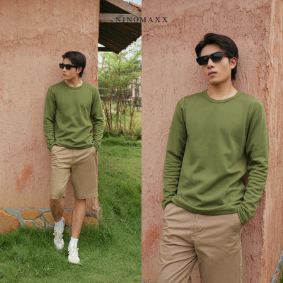 Áo Thun Nam Tay Dài Chất Cotton NINOMAXX 2510007