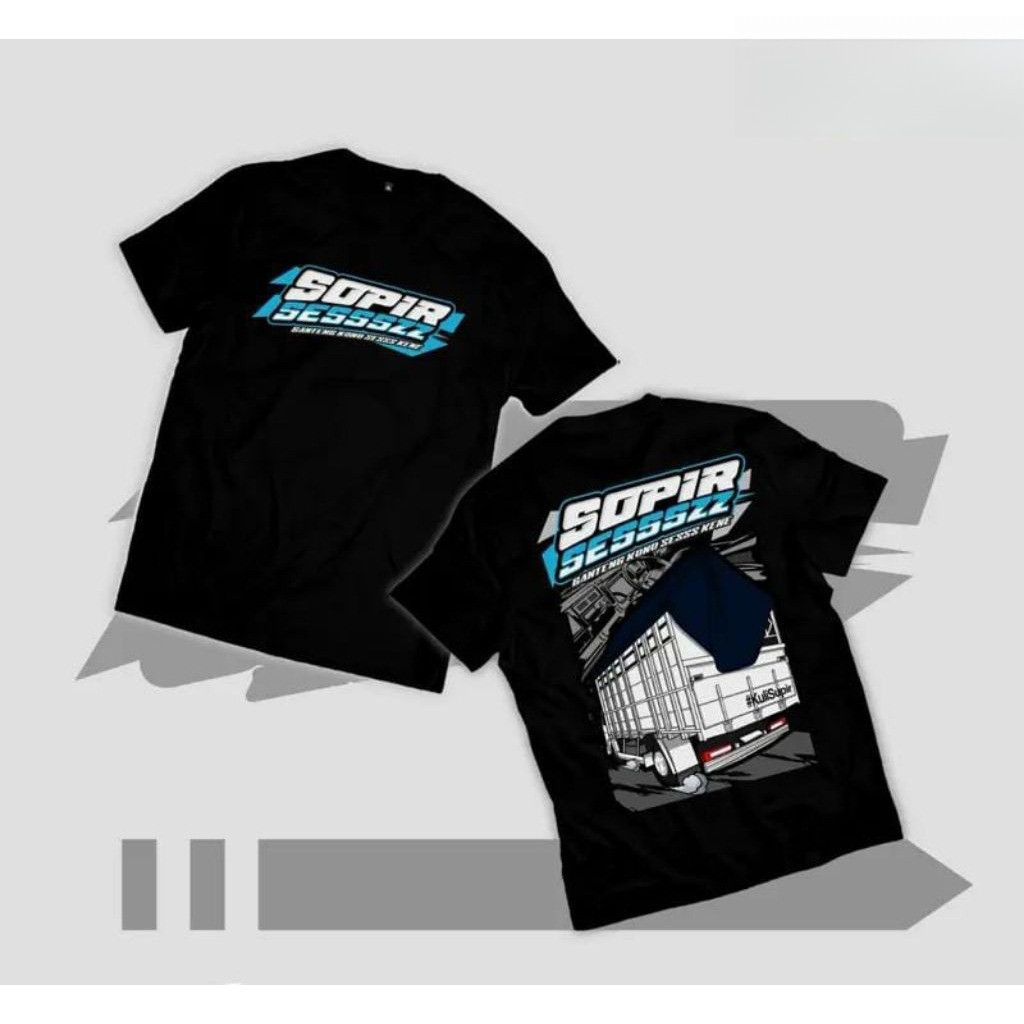 Kaos Sopir Sessszz / Baju Distro Driver Sopir Sessszz / Kaos Driver Sessszz / Pakaian Pria Dan Wanit