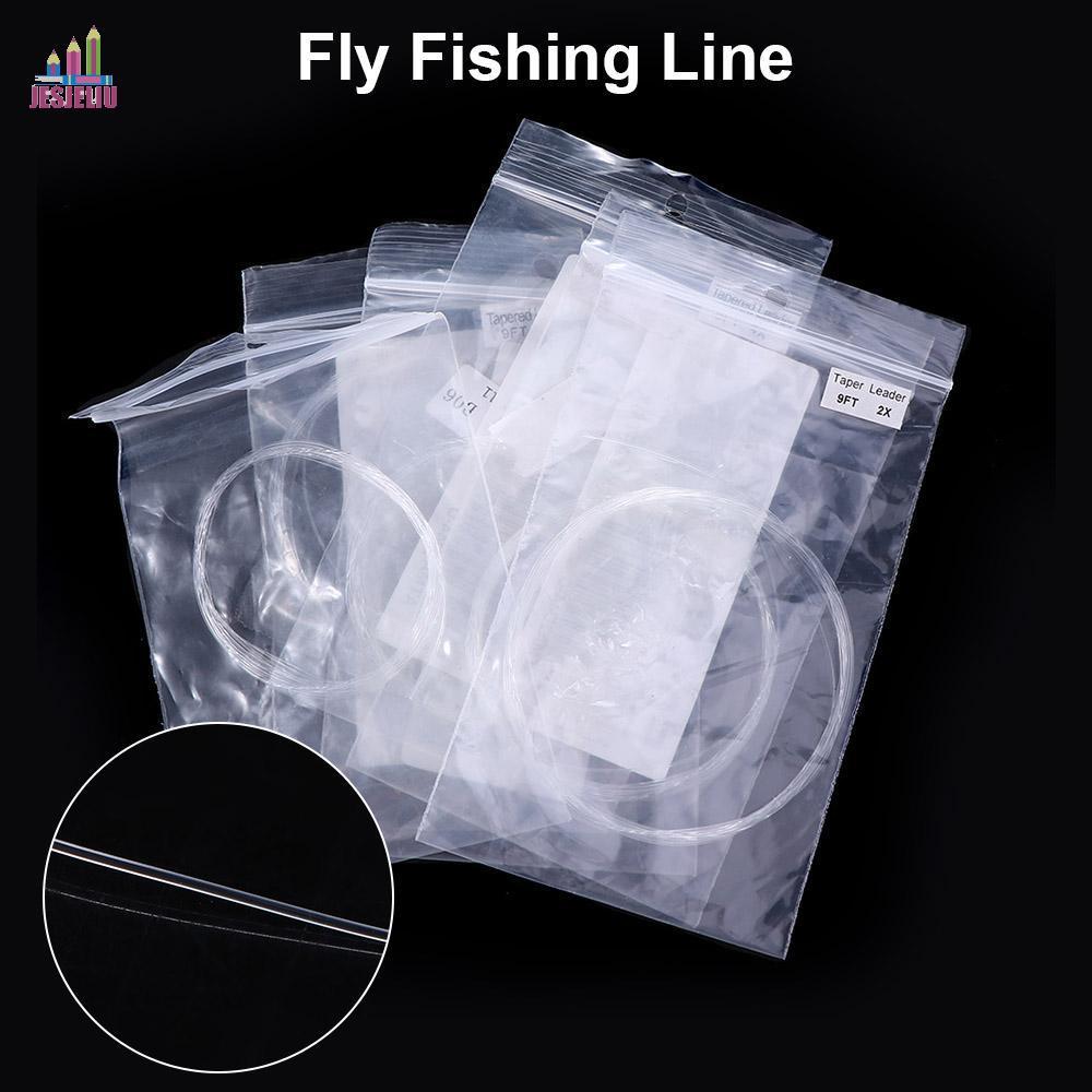 JESJELIU Dây câu JESJELIU 1 / 2 / 3 / 4 / 5 / 6x 9ft Dụng cụ 1X-6X Dây câu ruồi 9Feet trong suốt