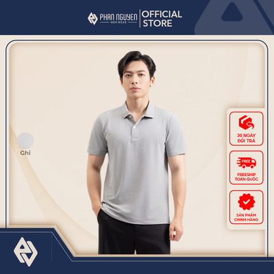 Áo polo nam trơn Phan Nguyễn, chất liệu cao cấp, mềm mát, nhanh khô, form slim fit APC.283