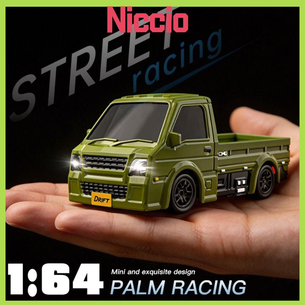 NICIO 1: 64 RC Truck, 2.4G 4WD RC Drift Car, Đèn LED tốc độ cao có thể sạc lại Điều khiển từ xa Drif