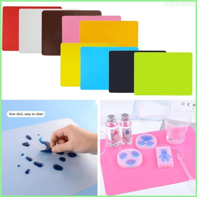 Nan Clay Resin Art Mat Tấm thủ công silicon chống dính chịu nhiệt cho nhựa Epoxy