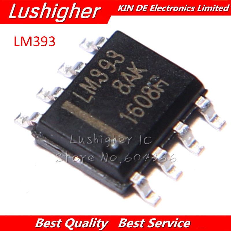 20 Chiếc LM393D LM393 SOP8 LM393DR SOP SMD Khuếch Đại Mới Ban Đầu IC