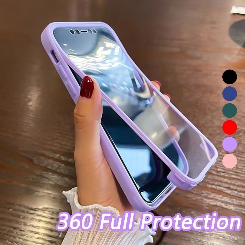 Ốp lưng trong suốt hai mặt 360 iPhone 17 Pro Max 17 Air 17Pro 17Air + Ốp lưng trong suốt Bảo vệ Came