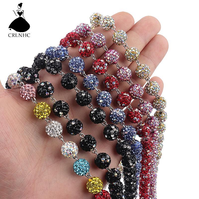 Phụ kiện punk gothic hạt tròn kim cương giả, dây xích unisex cho eo và túi đa năng
