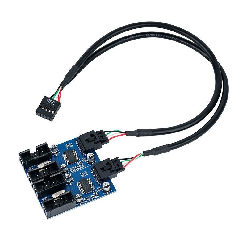 Bo mạch chủ 9 chân usb2.0 one-to-two / one-to-four ex Bo mạch chủ 9 chân usb2.0 Bộ mở rộng một-to-tw