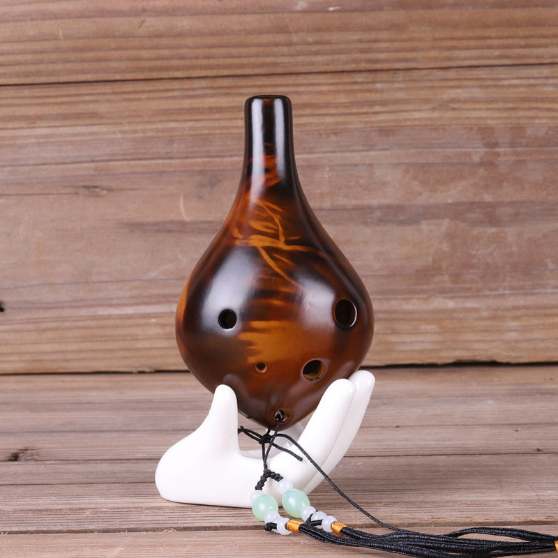 Ocarina 6 Lỗ Alto C Chìa Khóa AC Gốm Sứ Người Mới Bắt Đầu Trường Giảng Dạy Sáu Lỗ Ocarina