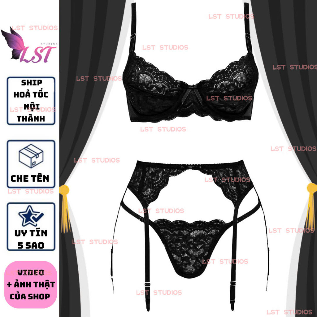A2208 [NHIỀU MÀU] CÓ BIGSIZE Nội Y Cao Cấp Có Gọng Nâng Đáp Ren Phong Cách Gợi Cảm Quyến Rũ