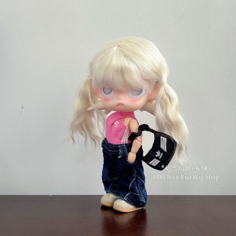 [Phải có để thay đổi em bé] Zsiga Gazi Sister Doll Tóc giả lụa siêu mềm Qi Bangs Handmade xoăn Doll 