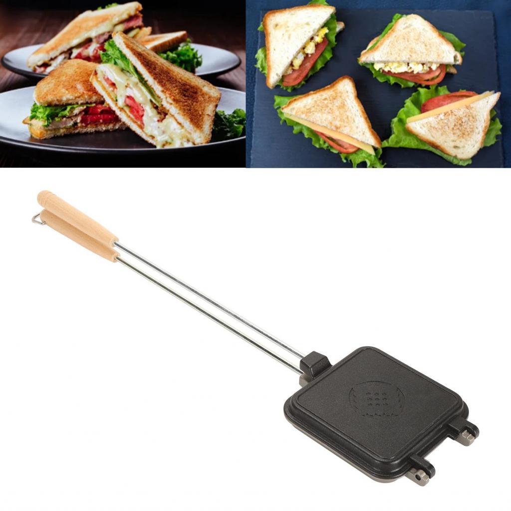 Flip Grill Pan Sandwich Maker hai mặt cho bữa sáng