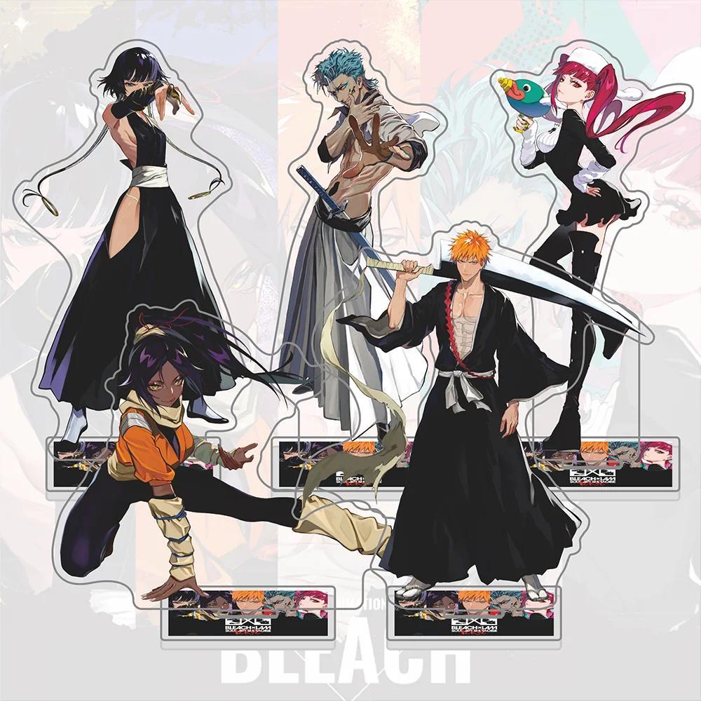 BLEACH x LAM Acrylic Standee & Keychain, Ichigo Grimmjow Riruka Sui-Feng Figure, Soul Art Showcase