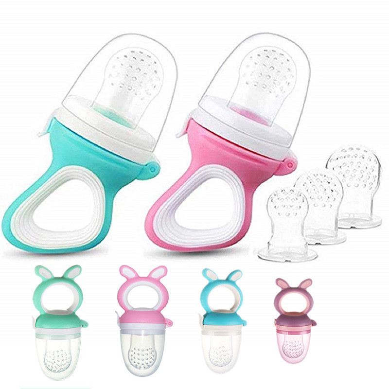 New Product#Baby Teething Fun Fruit Feeder Silicone Pacifier Teething Stick Fruit and Vegetable Fun 