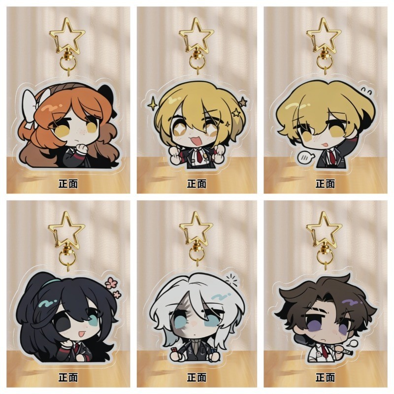 Gregor Meursault Hong Lu Outis Anime KeyChain ‌‌Limbus Company Men Key Chain for Women Cartoon