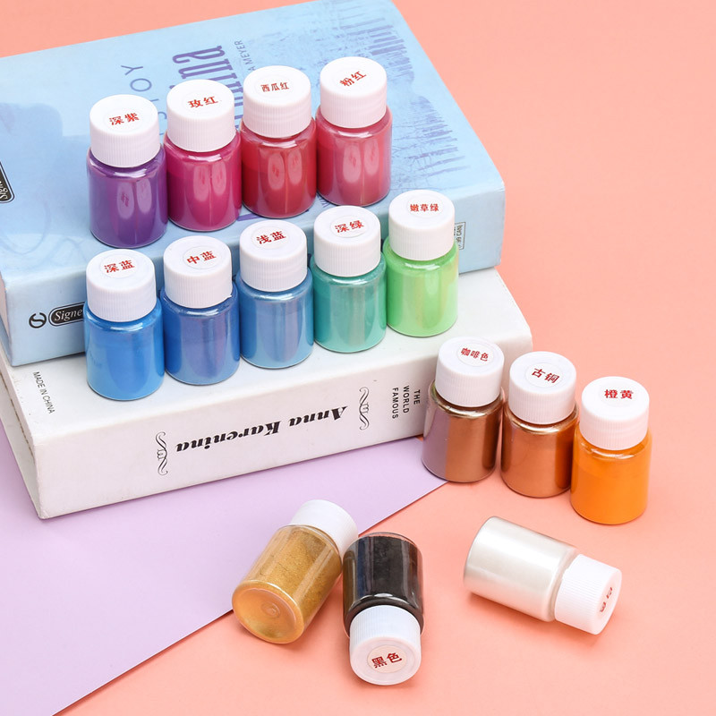 Indigo Ngọc Trai Bột Epoxy DIY Pha Lê Nhựa Trang Sức Chất Làm Đầy Bột Mica Lấp Lánh Bột Nàng Tiên Cá
