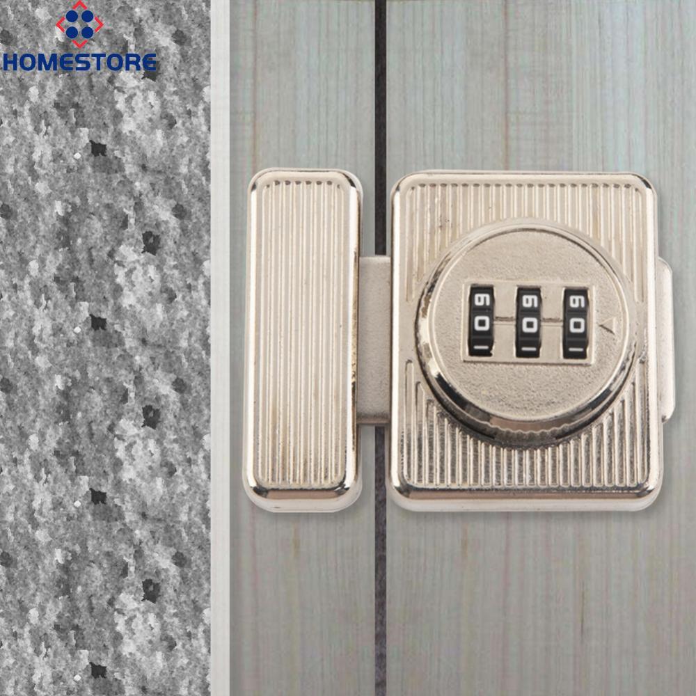 [Homestore]Zinc Alloy Cabinet Drawer Bolt Lock Mechanical 3 Digit Combination Password Lock