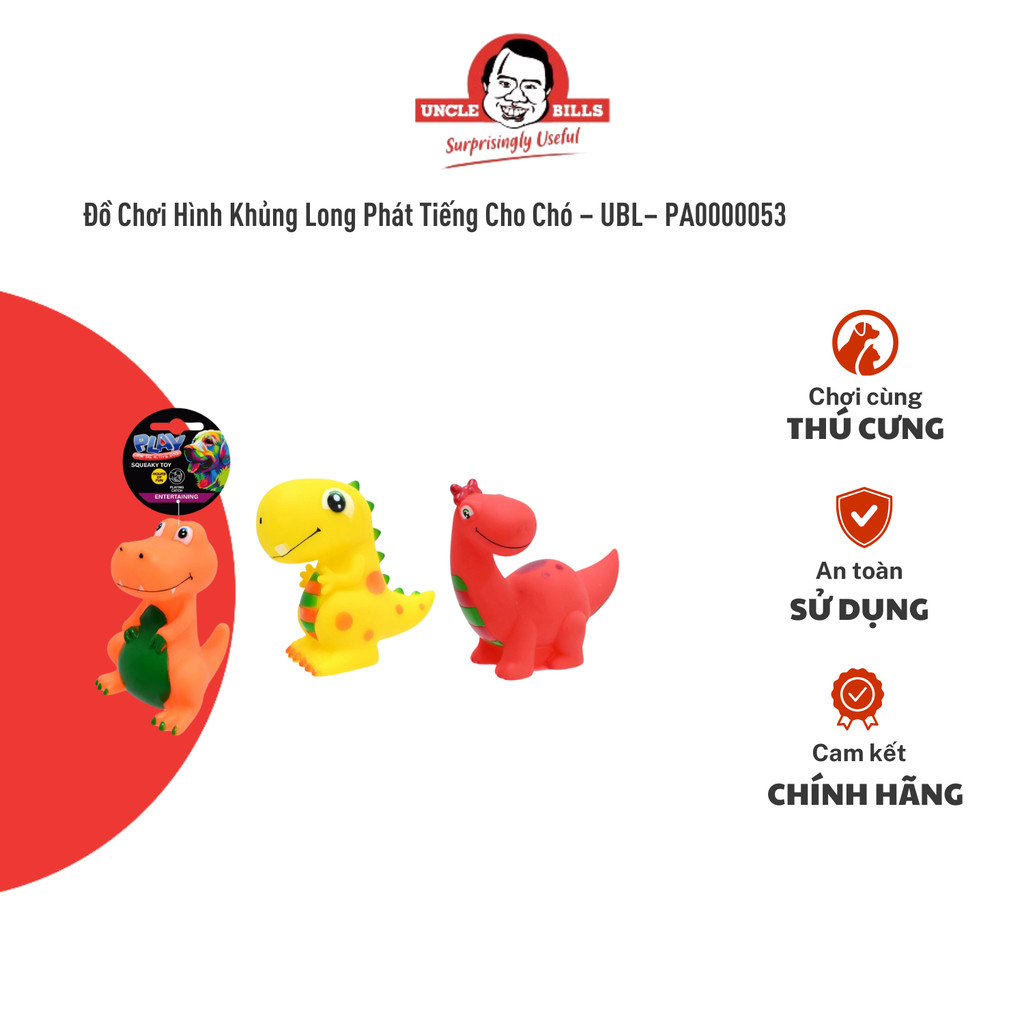Đồ Chơi Hình Khủng Long Phát Tiếng Cho Chó – Uncle Bill – PA0000053