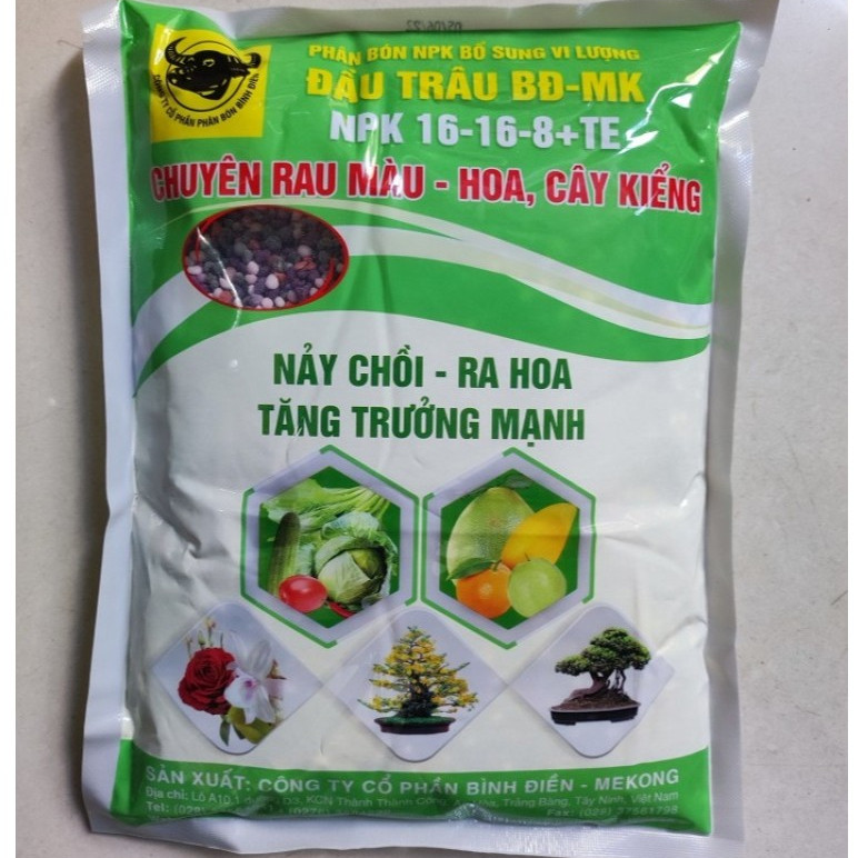 Phân Bón Npk 16-16-8 + Te (1kg) , phù hợp nhà phố