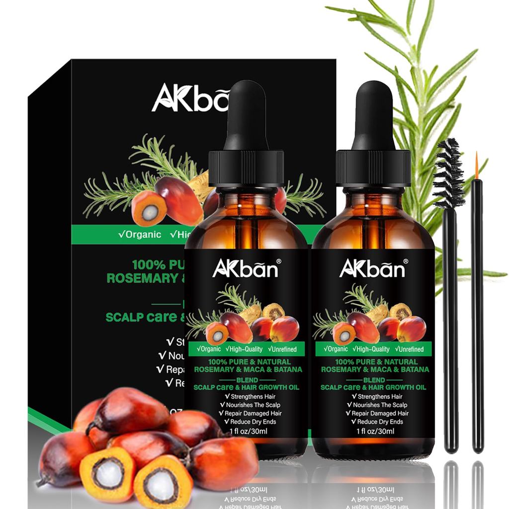 Dầu Batana cho tóc, với dầu hương thảo Maca Argan Jojoba, thúc đẩy độ dày tóc, dưỡng da đầu và tóc c