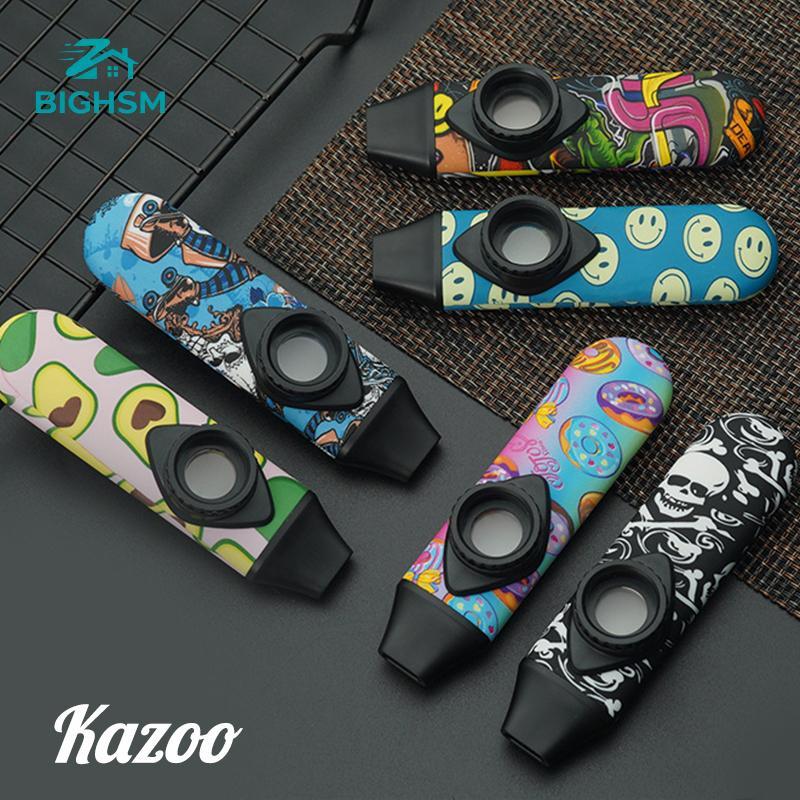 BIGHSM Nhà Thơ Sáo Kazoo Dành Cho Người Lớn Trẻ Em Nhạc Cụ Nhỏ Phim Đôi Kazoo Đôi Lỗ Kazoo Guitar Đố