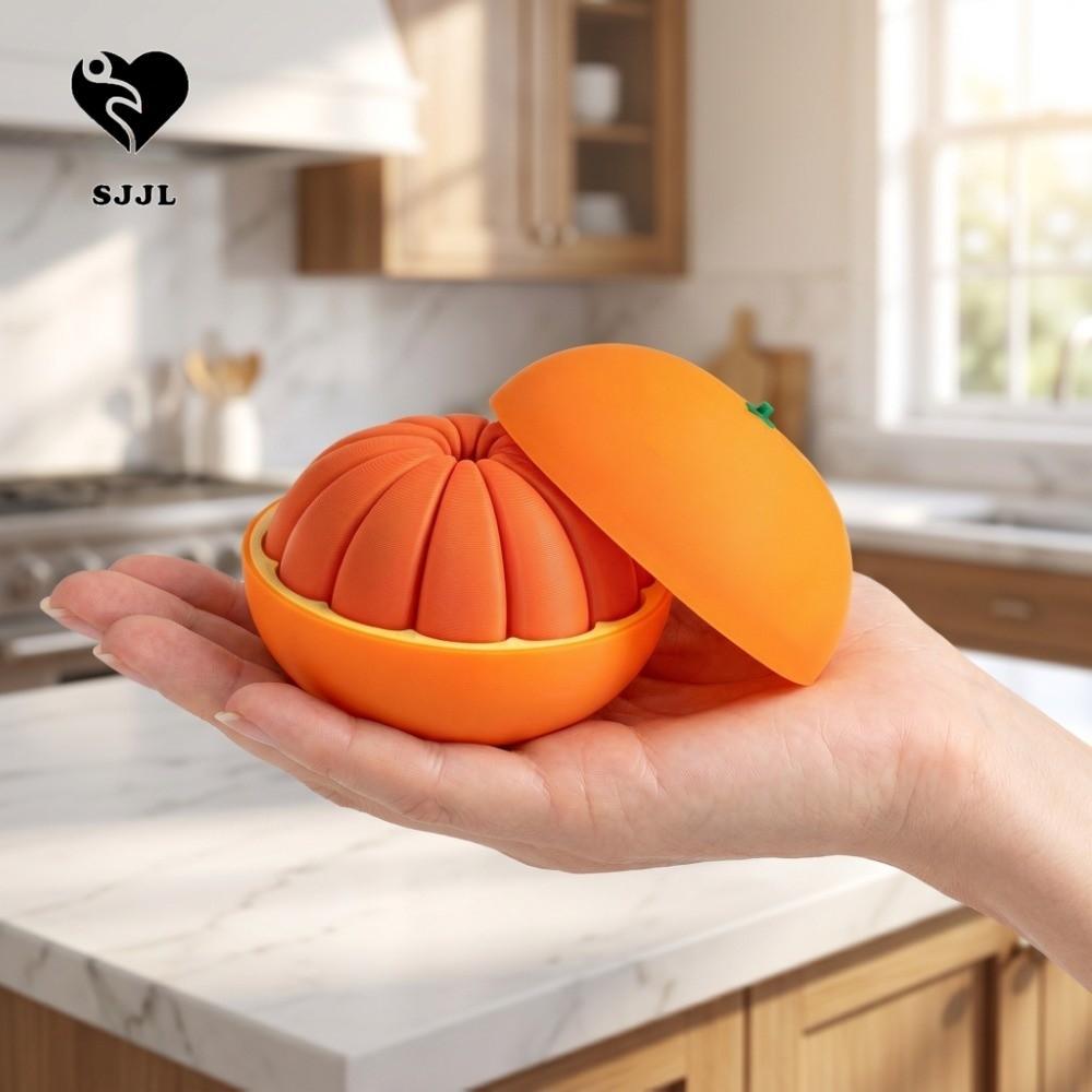 SJJL 3D In Cam, Quả Bóng Biến Dạng Cam Vàng Xanh Cam Đồ Chơi Giải Nén, Đồ Trang Trí Sáng Tạo Thủ Côn